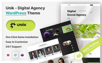 Unik – Digital Agency Elementor WordPress Theme