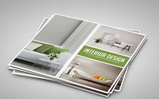Modern Interior Design Brochure Template | Elegant Home Décor Catalog