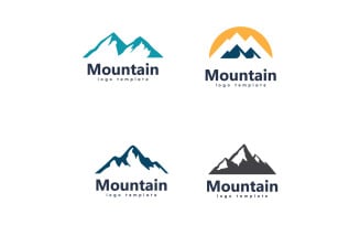 Mountain vector icon design template 13