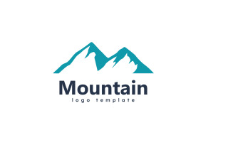 Mountain vector icon design template 2