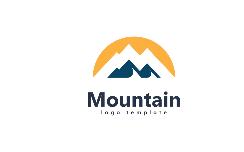 Mountain vector icon design template 9 Logo Template