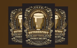 Oktoberfest Flyer Poster Template