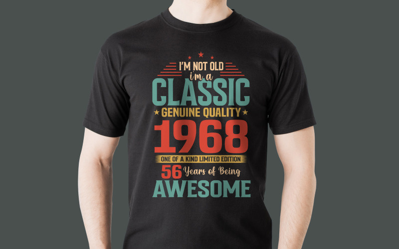 T Shirt Design Digital Download Vintage Birthday Gift T-shirt