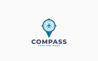 Compass Travel Logo Template Design