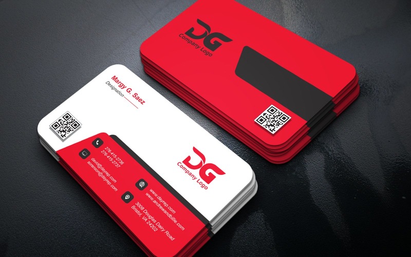 Creative Modern Business Card Template for Designers Corporate Identity
