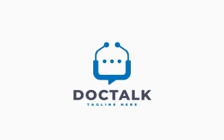 Doctor Chat Logo Template Design