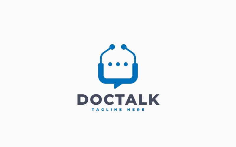 Doctor Chat Logo Template Design