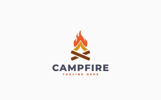 Fire Camp Logo Template Design