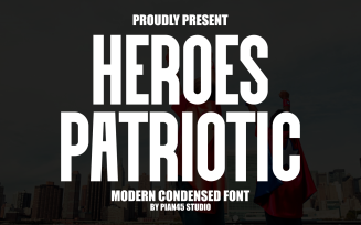 Heroes Patriotic - Condensed Sans Serif