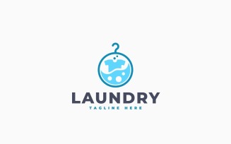 Laundry Logo Template Design