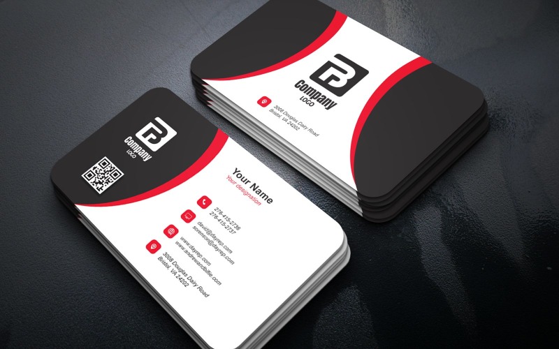 Luxury Elegant Business Card Template for Branding Corporate Identity