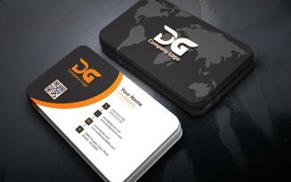 Modern Professional Business Card Design Template PSD