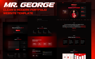 MrGeorge – Clean HTML, CSS, JS Portfolio Website