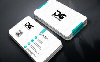 Professional Business Card PSD Template with Structure