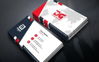 Professional Business Card Template with Clean Layout