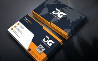 Professional Editable Business Card Template Design PSD