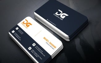Professional Modern Business Card PSD Template Design