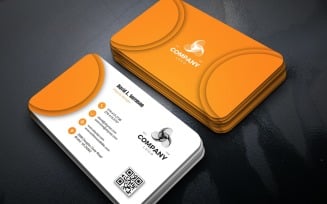 Simple Business Card Template with Editable Layout