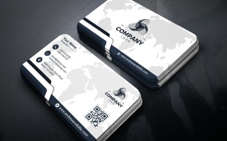 Simple Modern Business Card Layout Template PSD