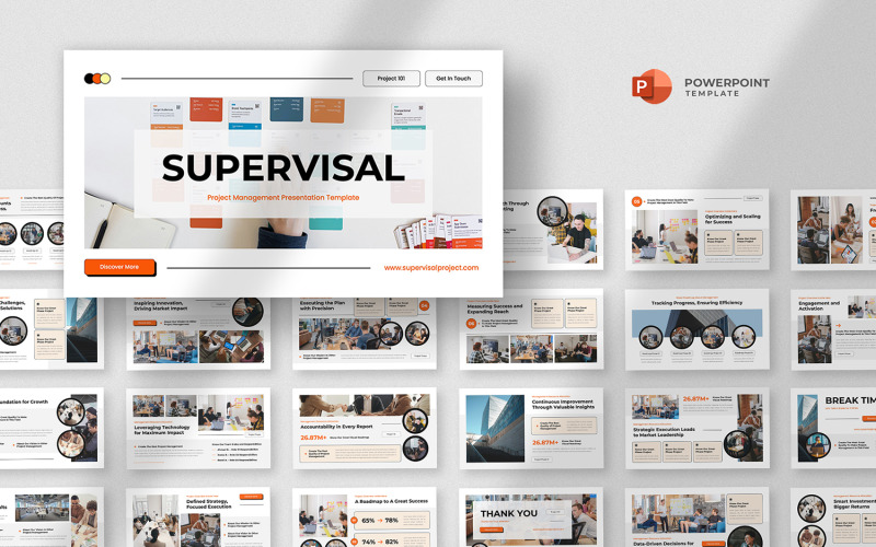 Supervisal - Project Management Powerpoint Template PowerPoint Template