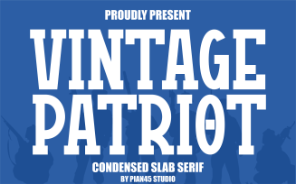 Vintage Patriot - Condensed Slab Serif