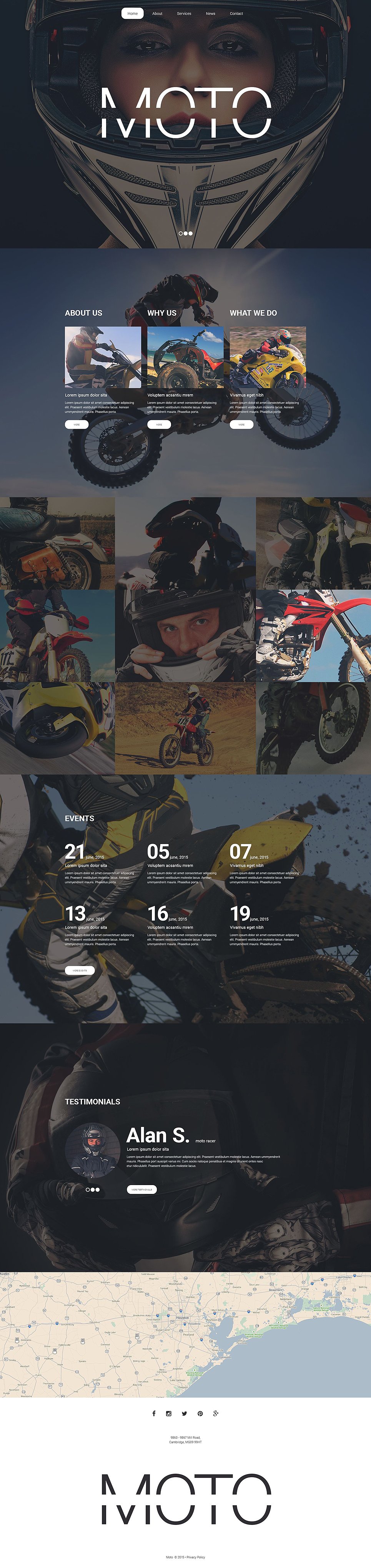 Motor Sports Responsive Website Template New Screenshots BIG
