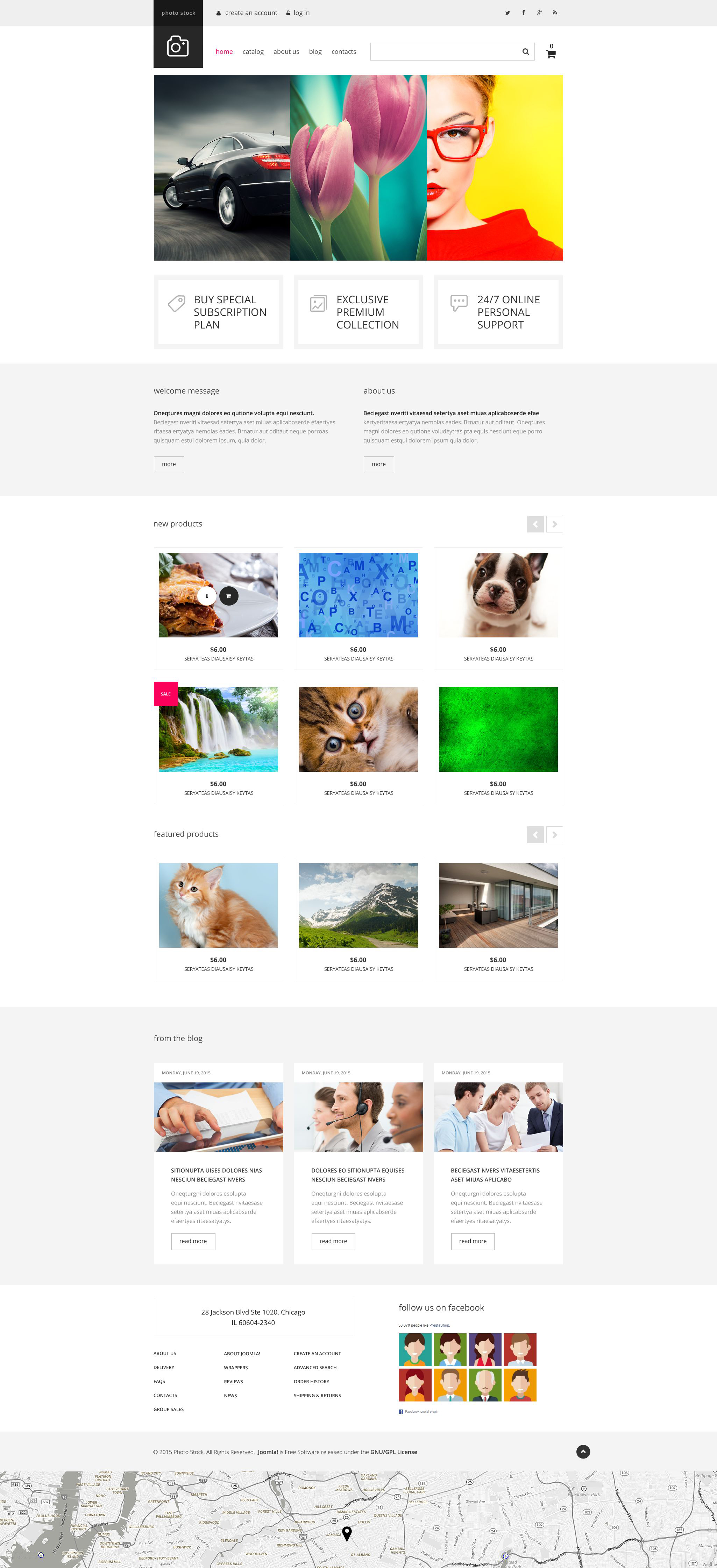 "Photo Club" VirtueMart Template №54838 - screenshot