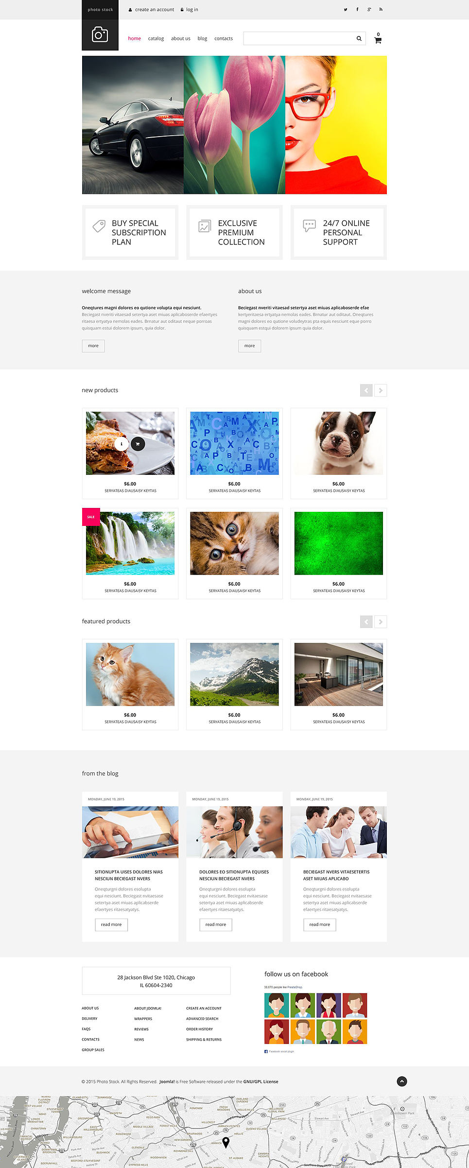 Photo Club VirtueMart Template New Screenshots BIG