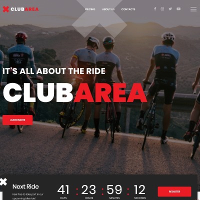 Cycling Responsive Šablona Webových Stránek
