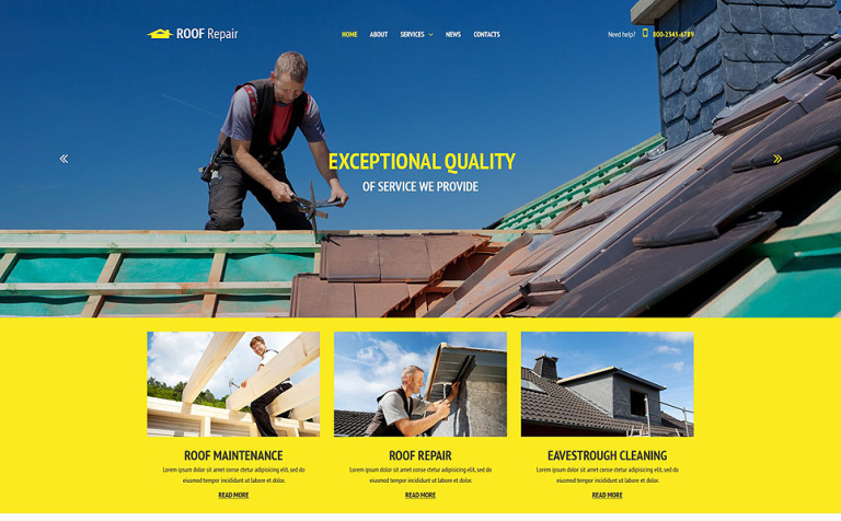 Home Maintenance Services Website Template