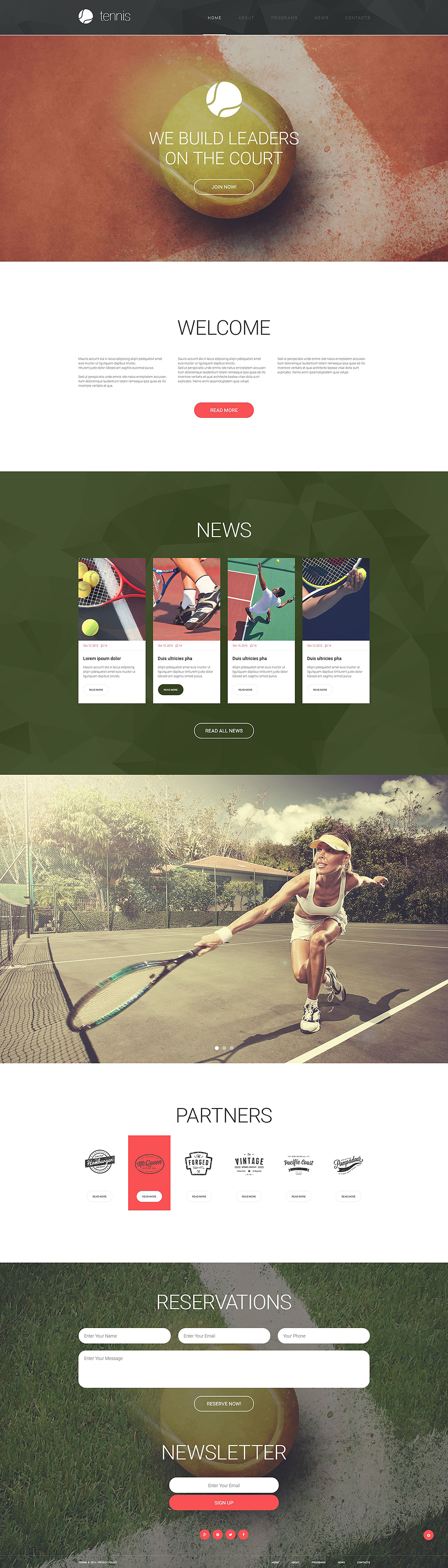 Tennis Responsive Website Template New Screenshots BIG