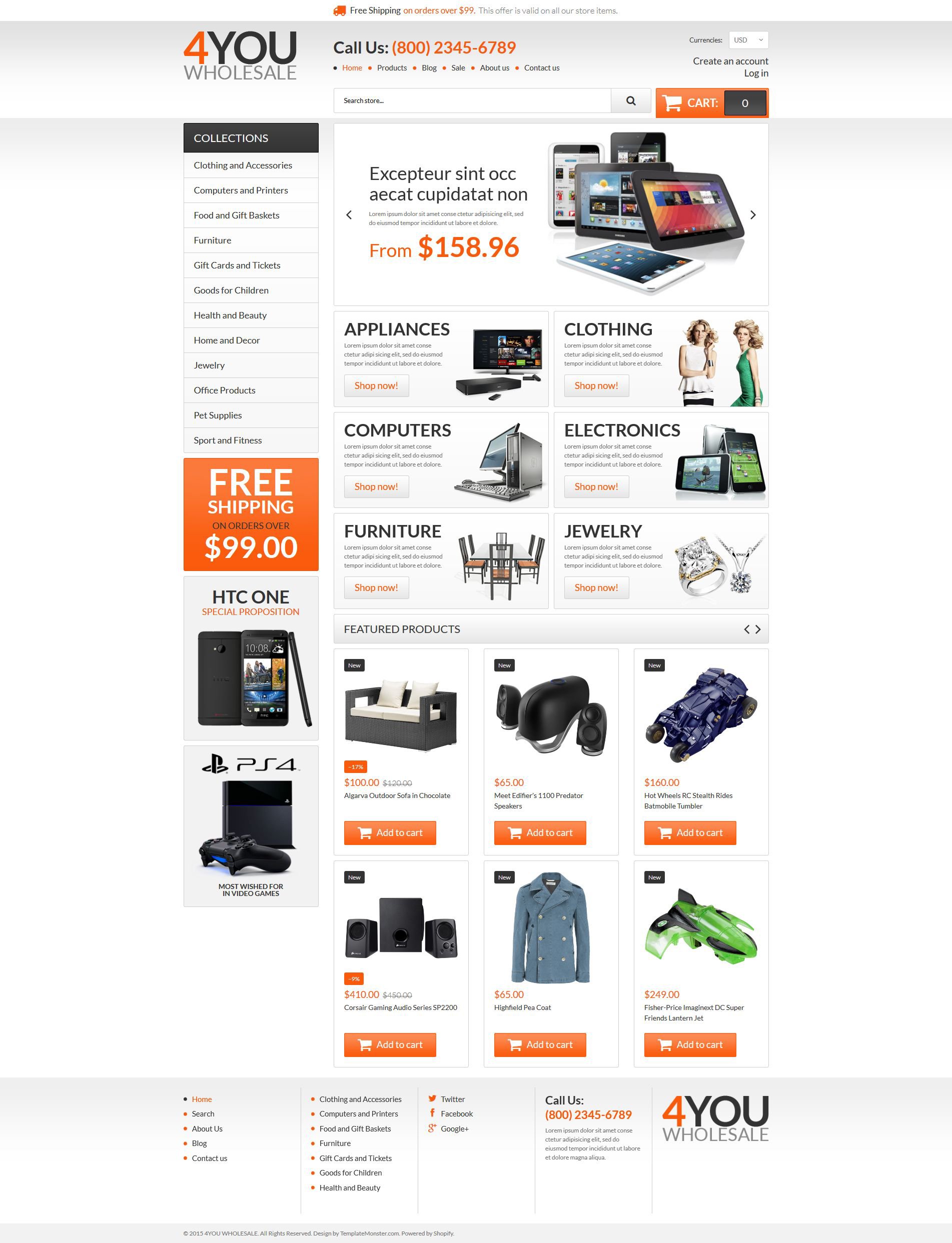Thème Shopify adaptatif pour magasin de vente en gros #54840 - screenshot