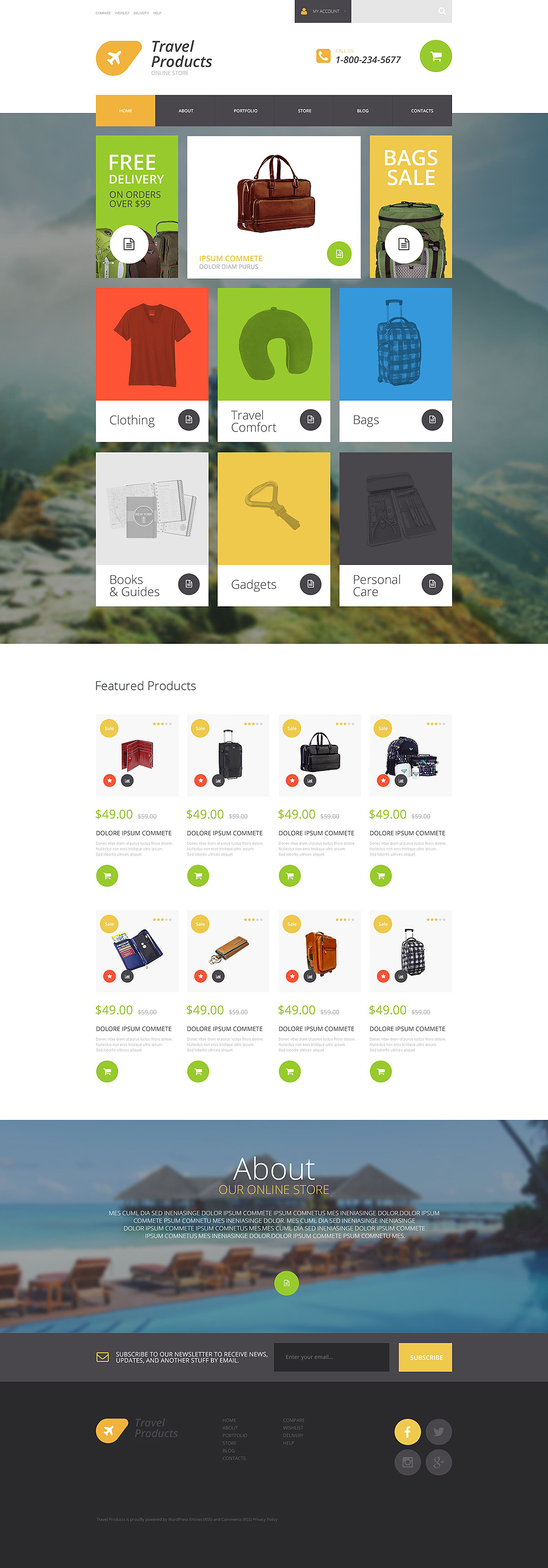 Travel Products Store WooCommerce Theme New Screenshots BIG