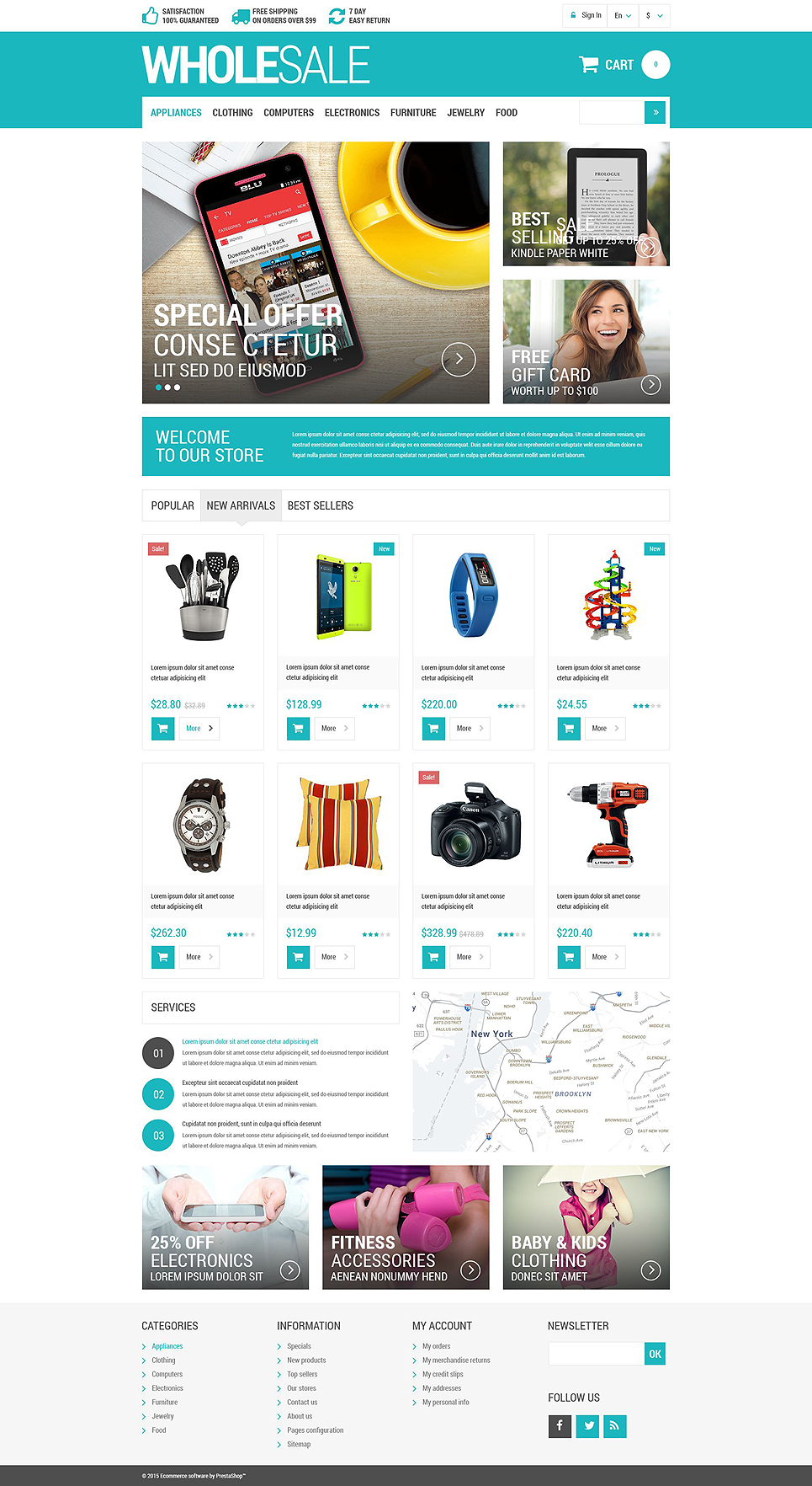 Wholesale PrestaShop Theme New Screenshots BIG