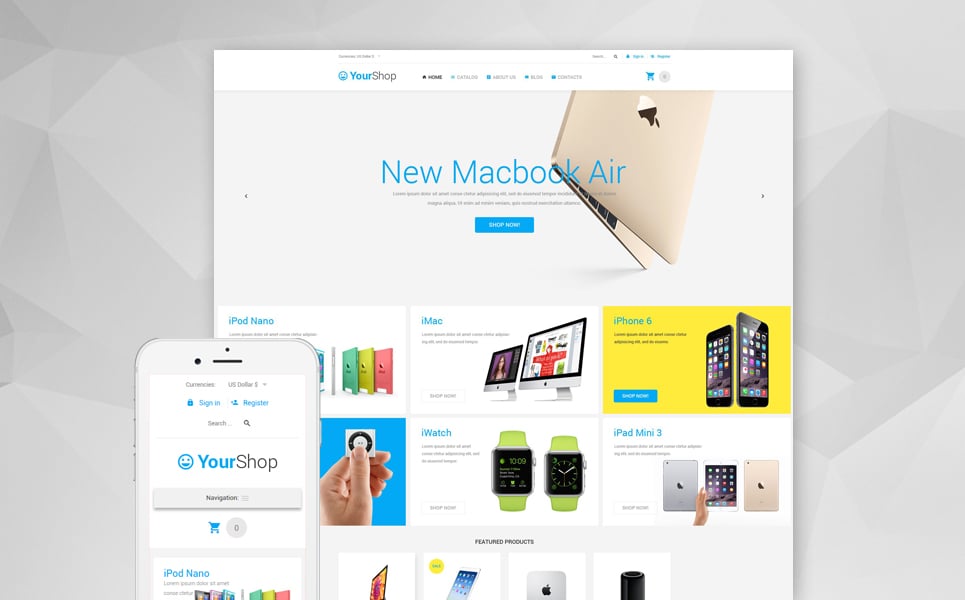 YourShop VirtueMart Template New Screenshots BIG