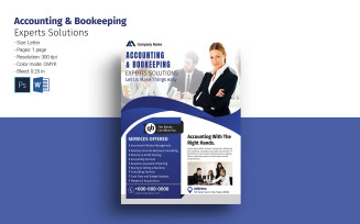 Accounting & Bookkeeping Service Flyer