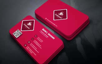 Clean Modern Business Card Template for Branding