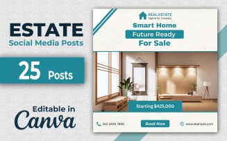 Estate Post Canva Bundle Canva Editable
