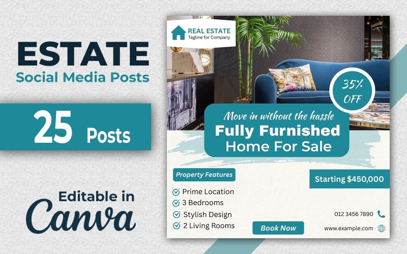 Estate Social Post Kit Real Estate Agency Templates Social Media