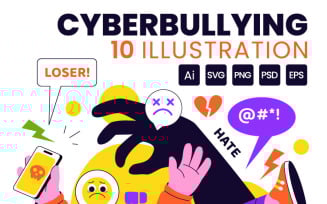 10 Cyberbullying Illustration