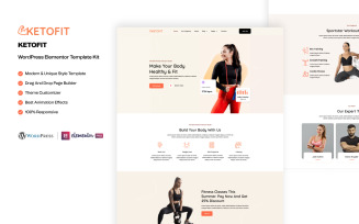 Keto Fit – Health Fitness WordPress Elementor Template Kit
