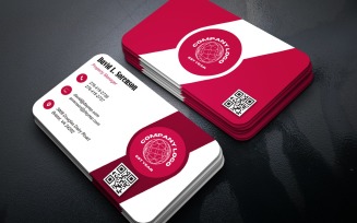 Modern Professional Business Card Template PSD Layout