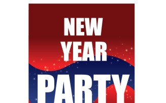 New Year & Christmas Party Disco Night Flyer Template