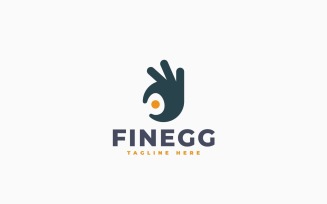 Ok Egg Logo Template Design