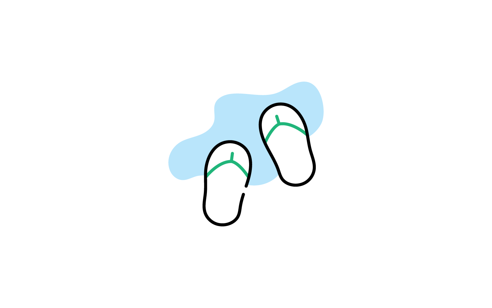 Slipper design icon flat design
