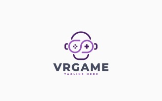 VR Game Logo Template Design