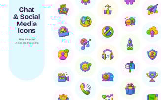 Chat and Social Media Icons