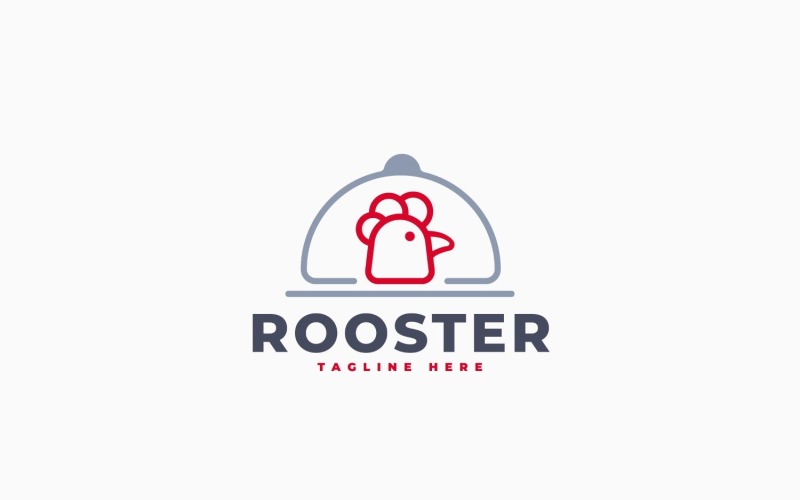 Chicken Tray Logo Template Design