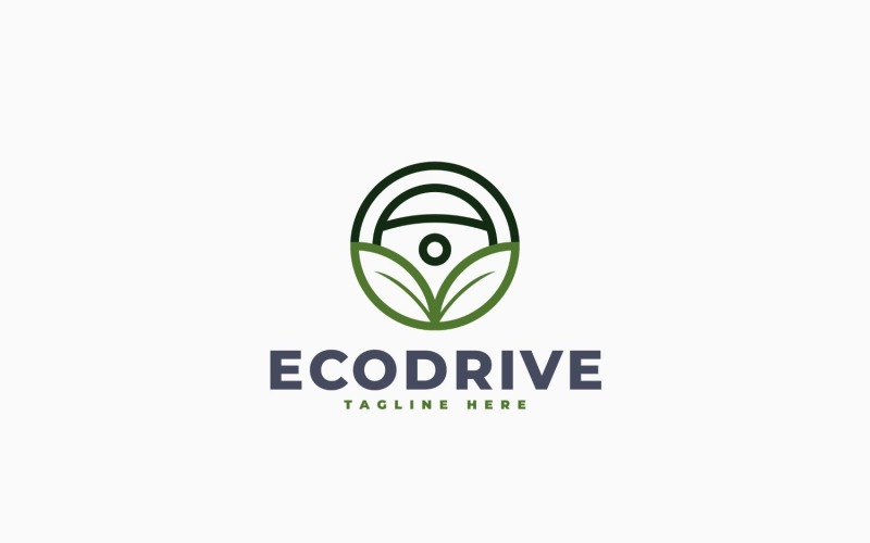 Eco Driving Logo Template Design