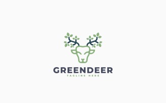 Nature Deer Logo Template Design